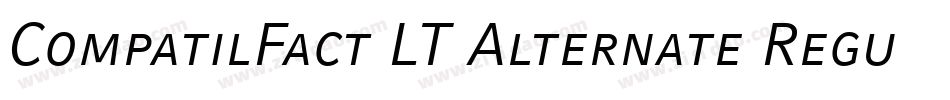 CompatilFact LT Alternate Regular Small Caps字体转换